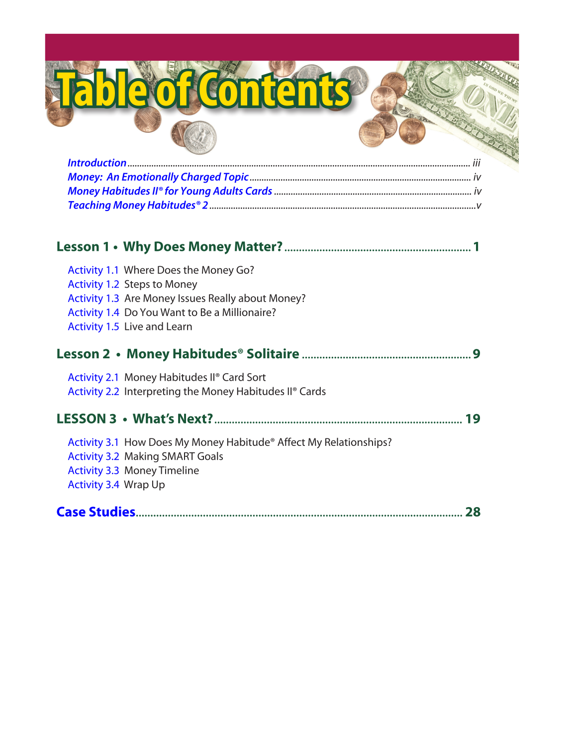 Money Habitudes 2®: For Young Adults page 3