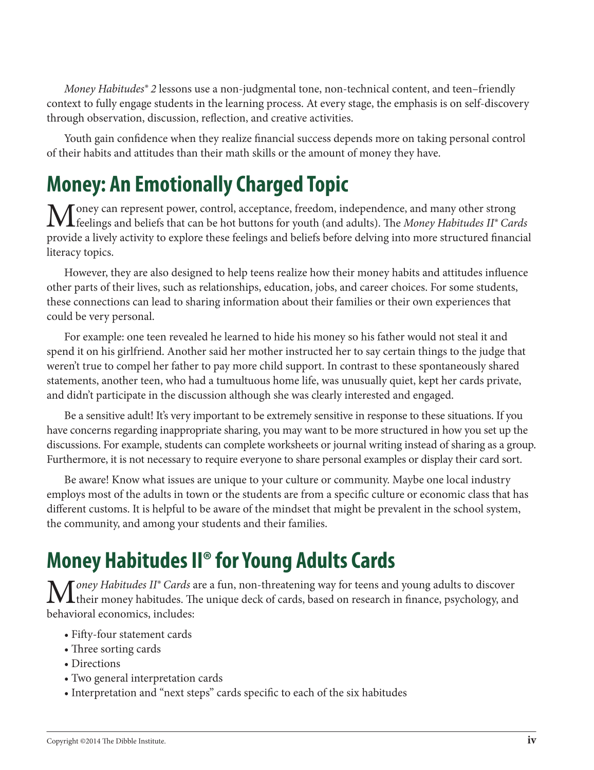 Money Habitudes 2®: For Young Adults page 5